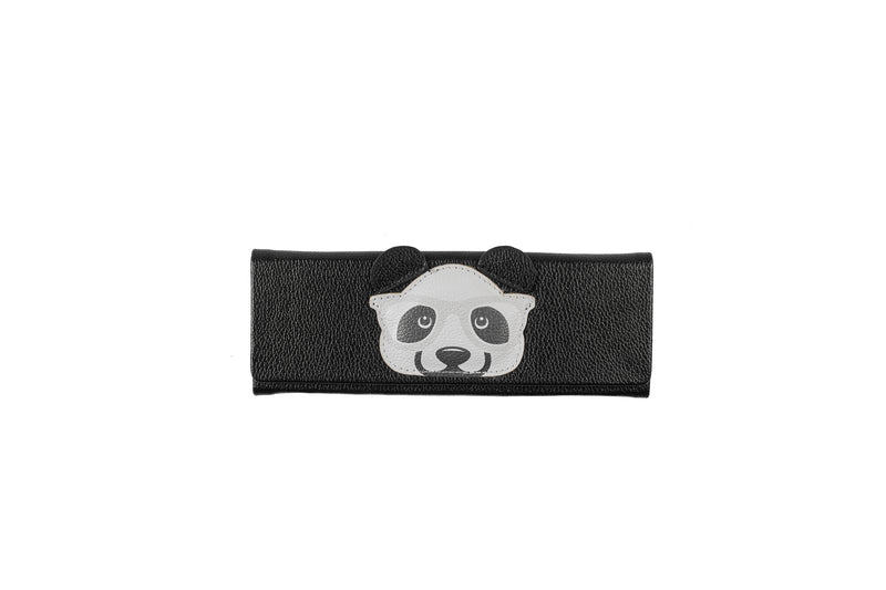 Plooibaar etui Zwarte Panda brillenkoker